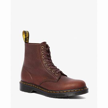 Dr Martens 1460 Pascal Ambassador Kožené Lace Up - Bordove Cizmy Panske, D016SK